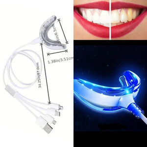 LED teeth whitening cold wave lighted tray, unisex